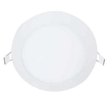 Imagem de Plafon Painel Foxlux LED 12cm Redondo Embutir 6w 6,5k