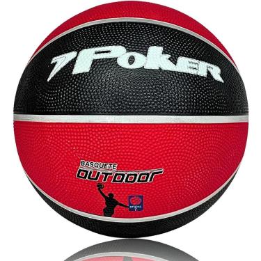 Imagem de Bola Basquete Poker Pro Outdoor Tamanho 7 Oficial Quadra Externa - Original-Unissex