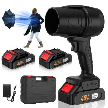 Imagem de Secador de carro sem fio Turbodry 13000RPM e soprador de turboglass – baterias duplas, carregamento rápido, soprador de ar leve para cuidados com o gramado do pátio, folhas de sopro de poeira, limpeza