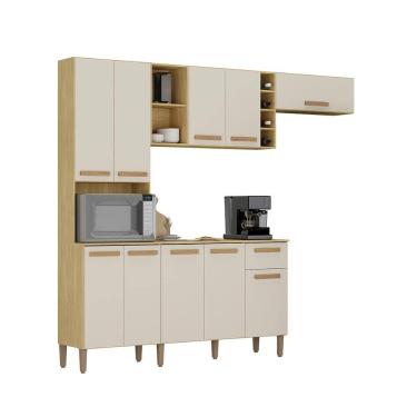 Imagem de Armario Cozinha com Balcão Ravena com 10 Portas e 1 Gaveta