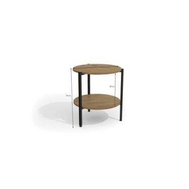 Imagem de Mesa de Centro Kappesberg estilo Industrial LI017 Freijó