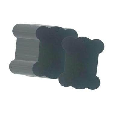 Imagem de IEUDNS 100 peças de bobinas de fio dental, bobinas de linha, carretel de papelão, enrolador de cartão, organizador de fio dental para bordado, suporte de, Preto