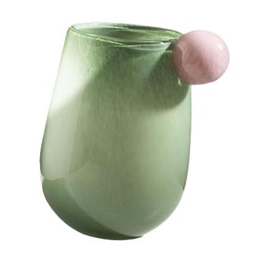 Imagem de predolo Vaso de vidro para flores, arranjo de flores, peça central de mesa, ornamento de mesa exclusivo, recipiente floral para decoração de prateleira de