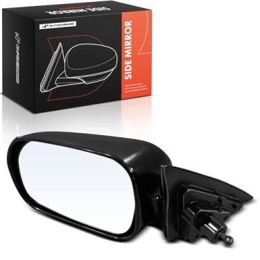 Imagem de A-Premium Espelho de porta manual do lado do motorista - compatível com Honda Accord 1998 1999 2000 2001 2002 - Espelho retrovisor externo externo não aquecido não dobrável preto