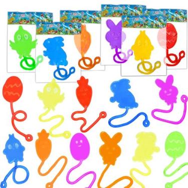 Imagem de Pacote com 28 brinquedos Sticky Hands Toys Mchochy Easter Theme