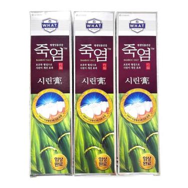 Imagem de Pasta de dentes LG Shiringo Bamboo Salt para dentes sensíveis 120g x 3