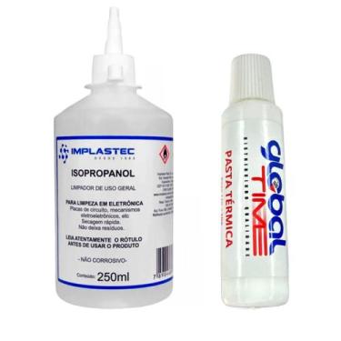Imagem de Pasta Térmica Bga 10G + Alcool Isopropilico 250Ml Implastec