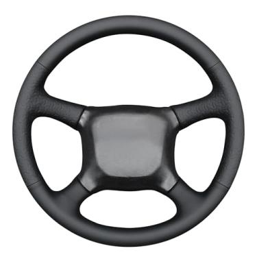 Imagem de MEWANT Capa de volante costurada à mão para Chevrolet Silverado 1500 1999-2002/Silverado 2500 1999-2002/Silverado 3500 2001-2002/Astro/Blazer/C/K 1500 Series/Kodiak/Suburban/Tahoe