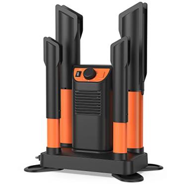 Imagem de Secador de sapatos, secador de luvas e aquecedor de botas com soprador de calor, secador de botas de esqui com tubos ajustáveis e temporizador, ultra silencioso, secagem rápida para botas de trabalho