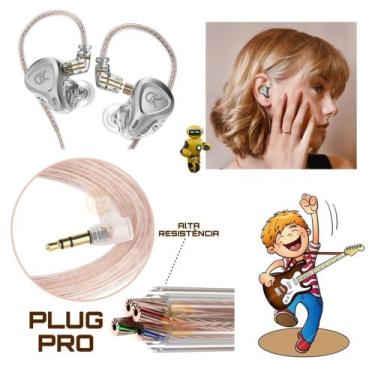Imagem de Fone In Ear Stereo Com Fio Para Minitor de Palco Super Bass Compativel