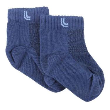 Imagem de Meia Infantil Cano Baixo Lupo Lisa Masculina