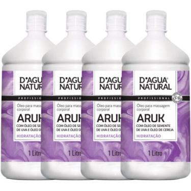 Imagem de 4UN Óleo Massagem Semente Uva Cereja 1LT D'agua Natural