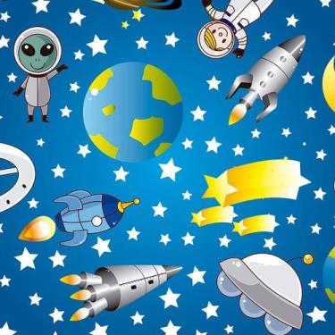Imagem de Papel de Parede Adesivo Infantil Astronauta - 078 - Multimpressão