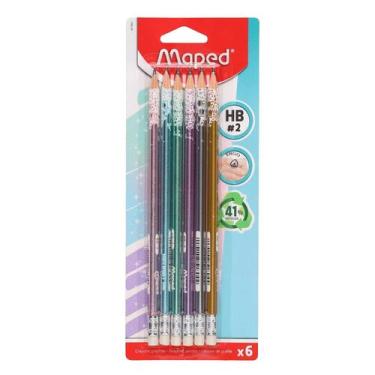 Imagem de Kit lápis de escrever Maped eco woodfree HB=2 com borracha