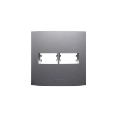 Imagem de Placa 4x4 2 Módulos Inova Pro Class 85480 Alumbra Grafite