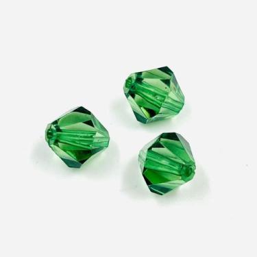 Imagem de Miçanga Balão Facetado Verde 12mm 100pçs Passante Arte 80g - Macall