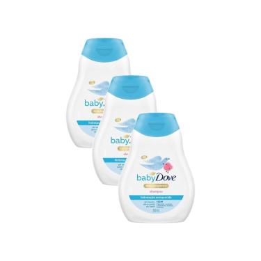 Imagem de Kit 3 Shampoo Dove Baby Hidratação Enriquecida 200ml
