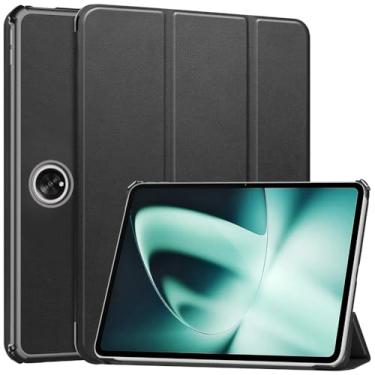 Imagem de Kepuch Couro-PU Capas Bolsas Estojos para Oppo Pad 2/Oneplus Pad 11.6" - Preto