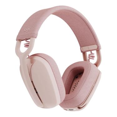 Imagem de Headset Gamer Rosa Logitech Zone Vibe / Sem Fio 981-001223