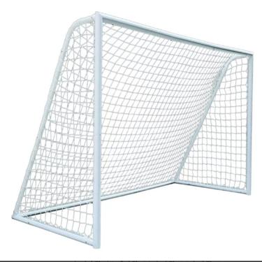 Imagem de Par Rede Gol Futsal Futebol De Salão Fio 4Mm Proteção U.V.