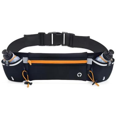 Imagem de Cinto De Hidratação Para Corrida Pochete 2x Garrafa De Água (Laranja)