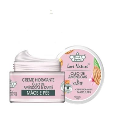 Imagem de Creme Para Mãos e Pés Flores e Vegetais Amêndoas 250g
