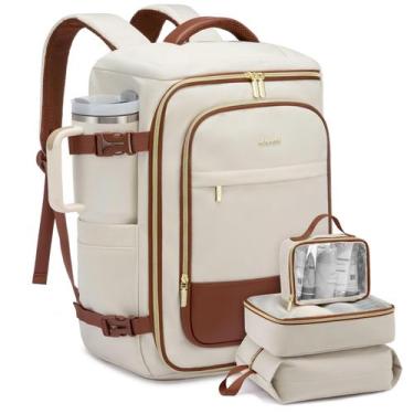 Imagem de Mochila de viagem LOVEVOOK grande de 40 litros com 3 cubos de embalage