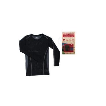 Imagem de Camiseta térmica de algodão de primeira camada hipoalergênica feminina