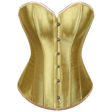 Imagem de Macacão de espartilho feminino ADELCE Shaper Push Up Lace Gold S
