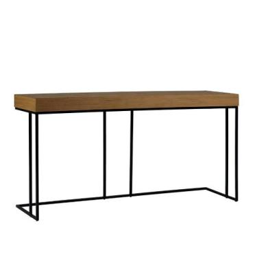 Imagem de Aparador Buffet 150cm 100% MDF Estrutura Pés em Metal Preto - Casa Lar