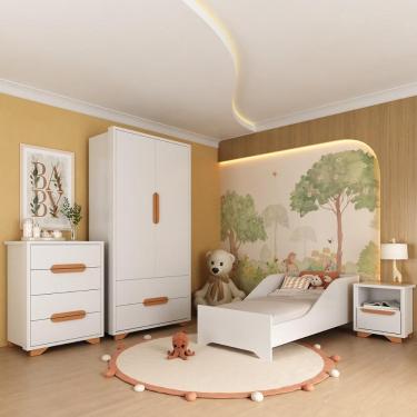 Imagem de Quarto Infantil Completo com Minicama para Colchão 150x70cm Multimóveis MP4401