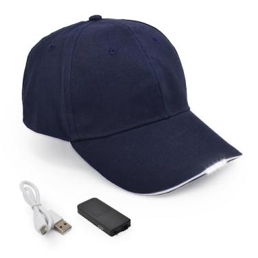 Imagem de Boné de beisebol LED UltraKey Hands Free Recarregável Azul