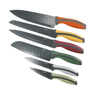 Imagem de Jogo de Facas e Bainha 12 Peças Antiaderente Ronnan Oster