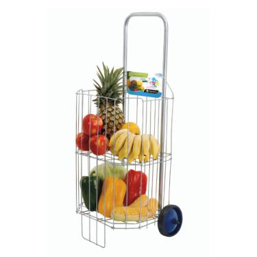 Imagem de Carrinho de Feira para Compras com Rodas Reforçadas