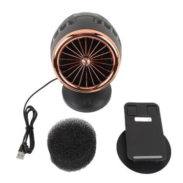 Imagem de Exaustor portátil de cozinha de mesa compacto com filtro de resfriamento Base de liga removível baixo ruído 3 velocidades para cozinhas domésticas Churrascos ao ar livre