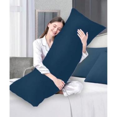 Imagem de Almofadas decorativas, fronhas e enchimentos de espuma macia e limpa, almofadas decorativas (AZUL MARINHO)