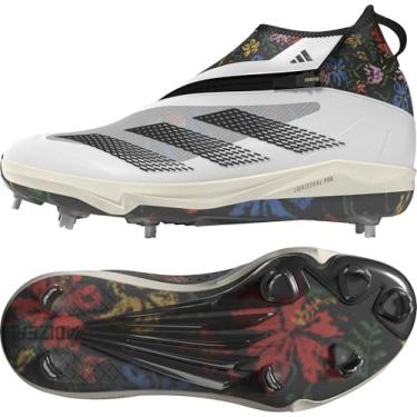 Imagem de Adidas Chuteira de beisebol masculina Adizero Impact+ Julio 1, Branco nuvem, preto/azul brilhante, 41
