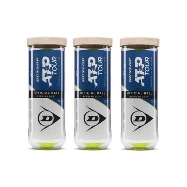 Imagem de Bola de Tênis Dunlop ATP Official Ball Regular Duty - 3 Tubos