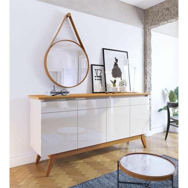 Imagem de Aparador Para Sala Buffet Ambiente Classic 1.8 Off White Nature - Imcal