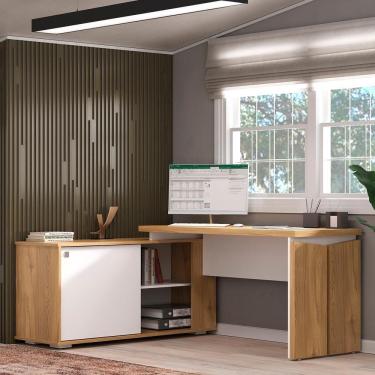 Imagem de Escrivaninha Tampo Tamburato Olmo Branco Smt Tok Arty Olmo Branco