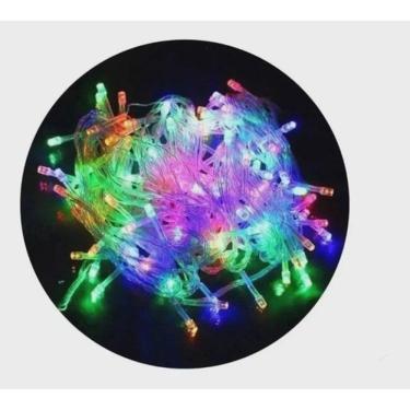 Imagem de Cascata Pisca-pisca 100lamp Led Color 8f 220v Qg084m1002