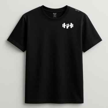 Imagem de Camiseta Academia de Algodão Egípcio e Poliamida com Proteção UV - Boo