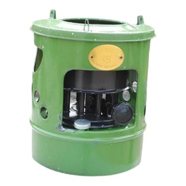 Imagem de Vaveren Fogão portátil de com 10 pavios, verde, para 2 a 4 pessoas, acessórios de cozinha para assar, churrasco e churrasco em dormitórios.