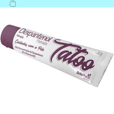 Imagem de Dexpantenol Pomada Tattoo 30G Bellaphytus Transparente/Branco, Transpa