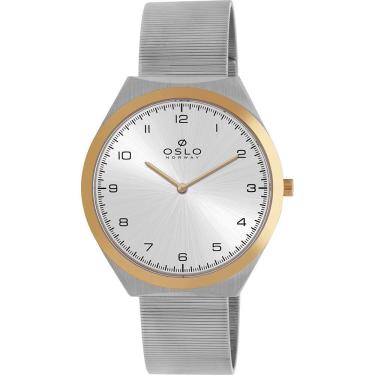 Imagem de Relógio Oslo Masculino Ref: Omtsssvx0001 S2sx Slim Bicolor