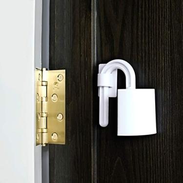 Imagem de Protetores de aperto de dobradiça de porta, 4 peças de protetor de dedo doméstico dobradiça de porta trava de segurança