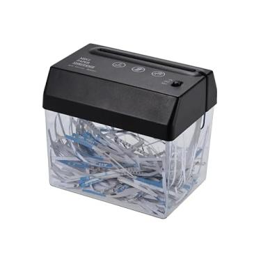 Imagem de Triturador de Papel USB Portátil com Abertura Envelopes e Cesto para Resíduos Ferramenta Mesa Escritório Casa Escola