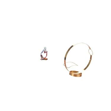 Imagem de Fenteer Escultura Abstrata em Resina Representando Um Pensador, Ideal para Escritório, Quarto Ou Estante, com Suporte de Metal para Garrafas de Vinho E Organi