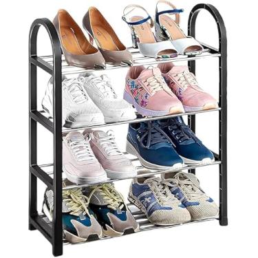 Imagem de Kit 4 Sapateira Organizador Porta Sapatos 4 Andares 8 Pares Quarto Hall de Entrada Multiuso Livros Tênis