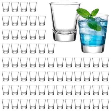Imagem de SUN GKOTTA Conjunto de 70 copos de vidro, copos de dose de 51 g a granel com base pesada, pequenos copos de vidro para vodca, tequila, expresso, chocolate, cerveja, uísque
